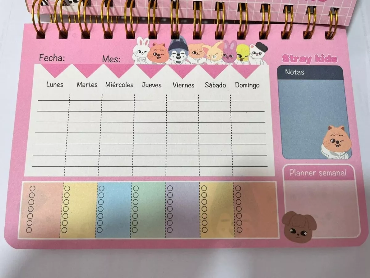 PLANNER STRAY KIDS KPOP SKZOO PAPELERÍA KAWAII - 4