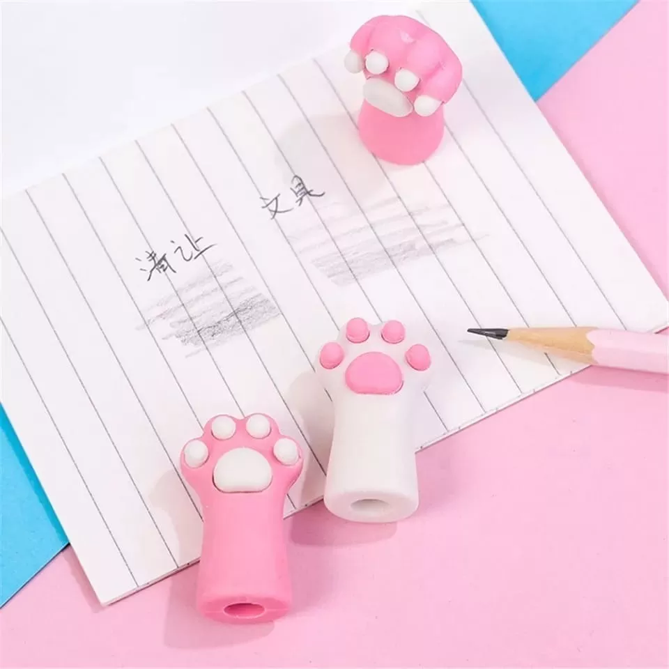 SET DE 6 GOMAS DISEÑO GARRITAS DE GATO (2 SET) - 1