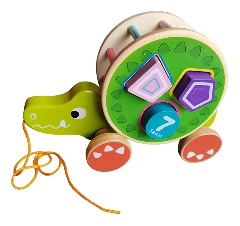 JUEGO DE ARRASTRE ANIMALES DE ENCAJE MADERA (VARIEDADES) - 1