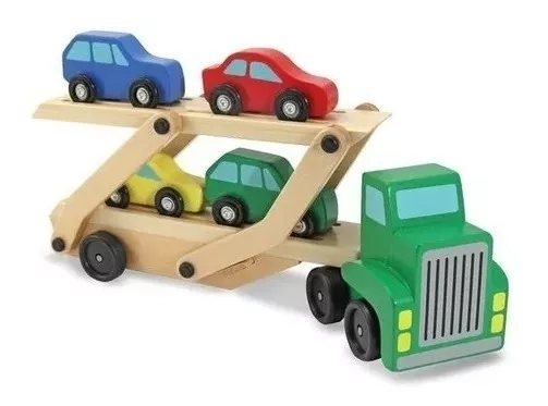 CAMIÓN PACK + AVIÓN MADERA JUGUETE DIDÁCTICO INFANTIL - 4