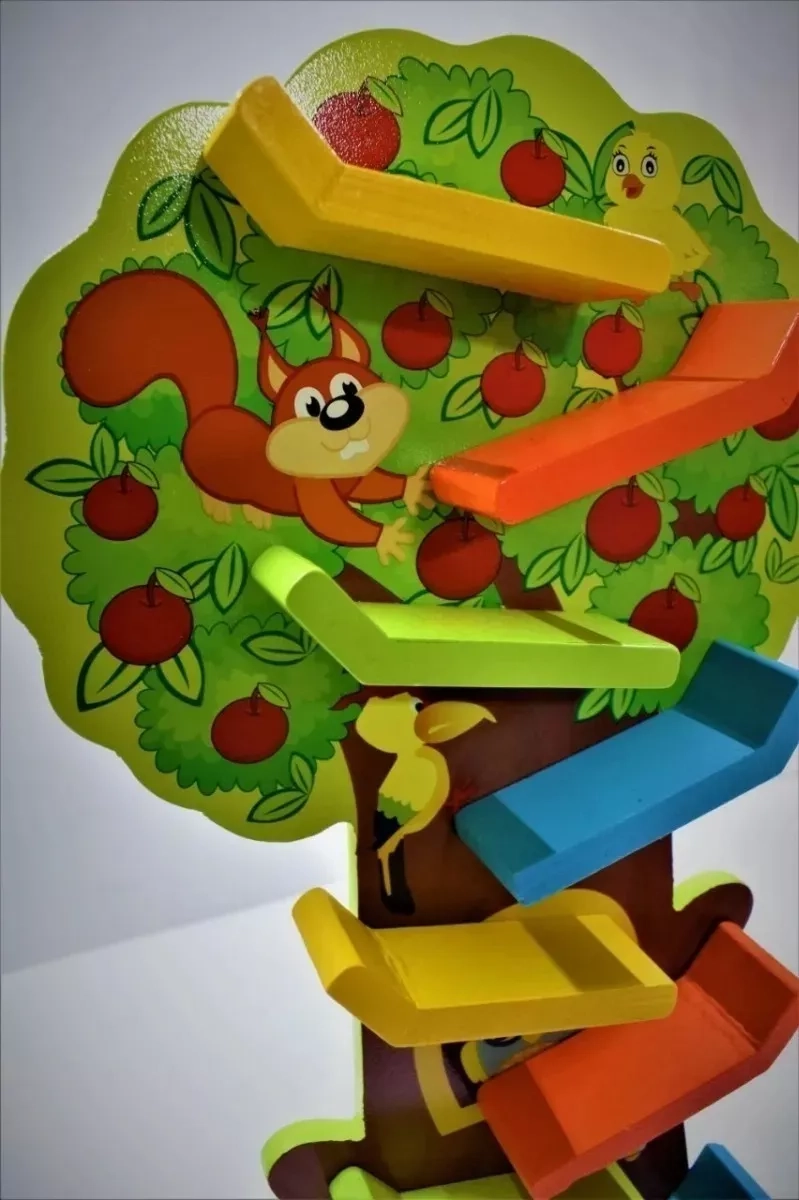 PISTA ARBOL AUTO JUGUETE DIDÁCTICO MADERA NIÑOS - 2