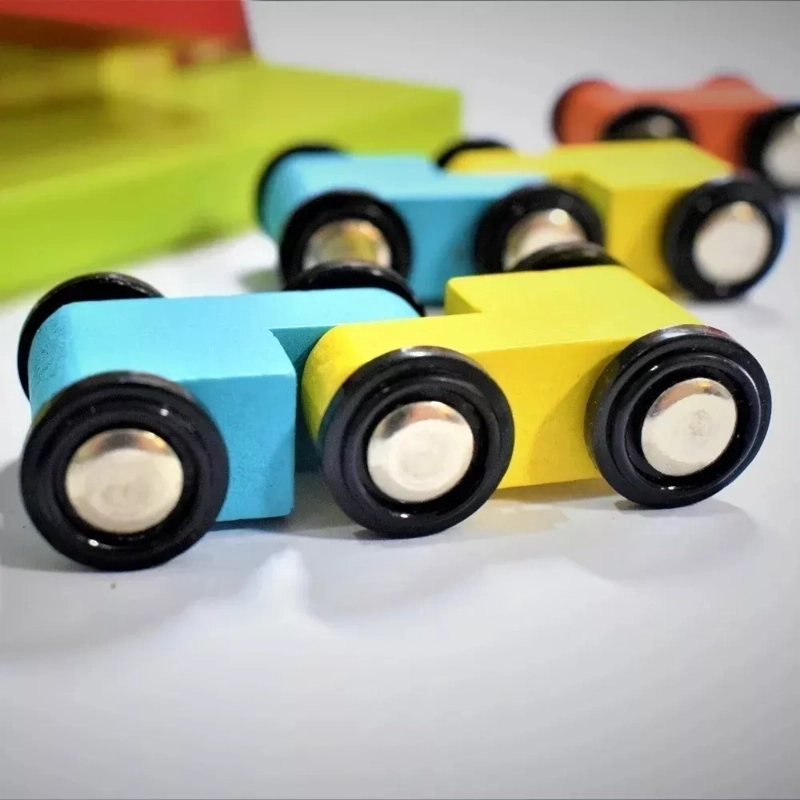 PISTA ARBOL AUTO JUGUETE DIDÁCTICO MADERA NIÑOS - 5