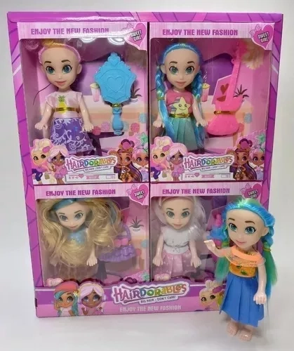 MUÑECAS HAIRDORABLES 15 CM CON ACCESORIO CADA MUÑECA - 1