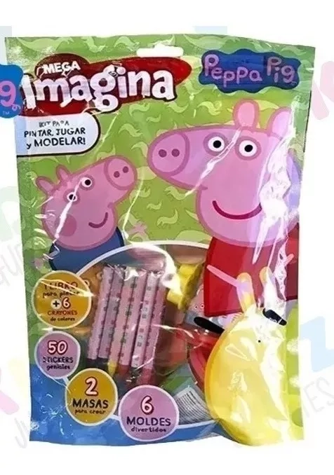 KIT DE PEPPA PIG PARA MODELAR PINTAR Y JUGAR MEGA IMAGINA - 3