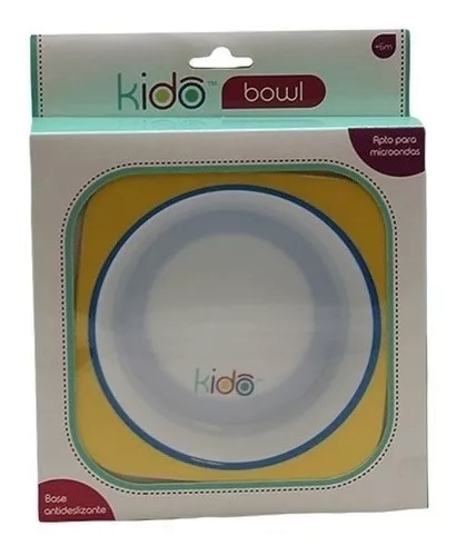 PLATO KEEP ANTIDESLIZANTE INFANTIL BEBÉS NIÑOS KIDO AMARILLO - 1
