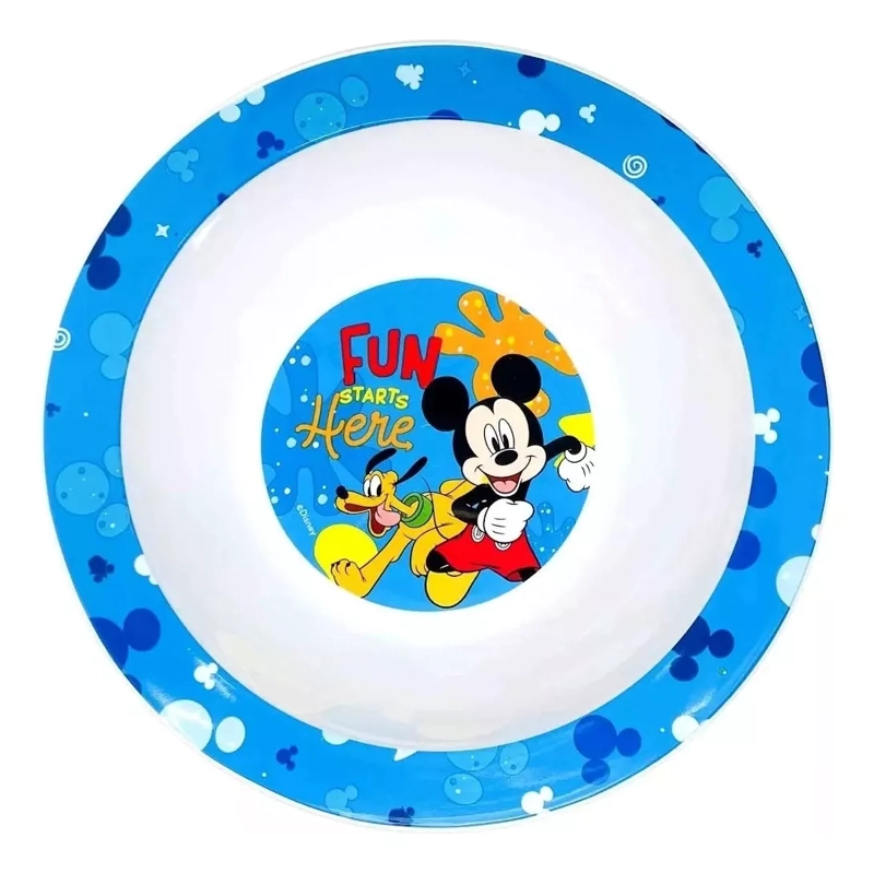 BOWL INFANTIL APTO MICROONDAS MICKEY-MINNI DISNEY - 1