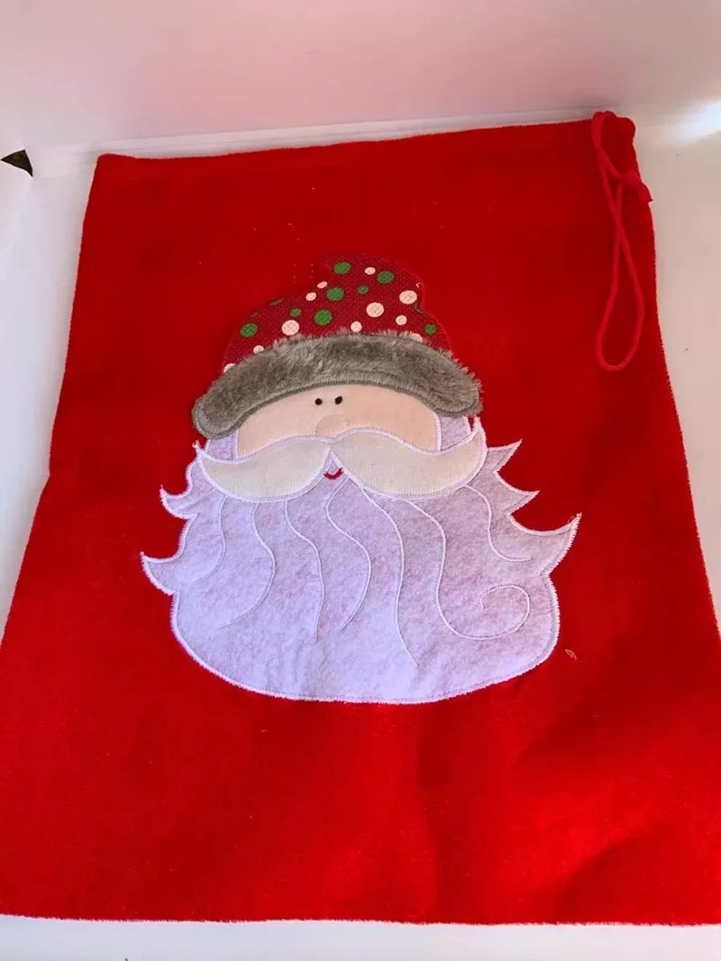 SACO BOLSA FIELTRO NAVIDEÑA 30X20CM INFANTIL REGALOS - 2