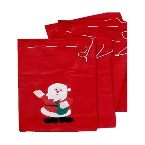 SACO BOLSA FIELTRO NAVIDEÑA 30X20CM INFANTIL REGALOS - 4