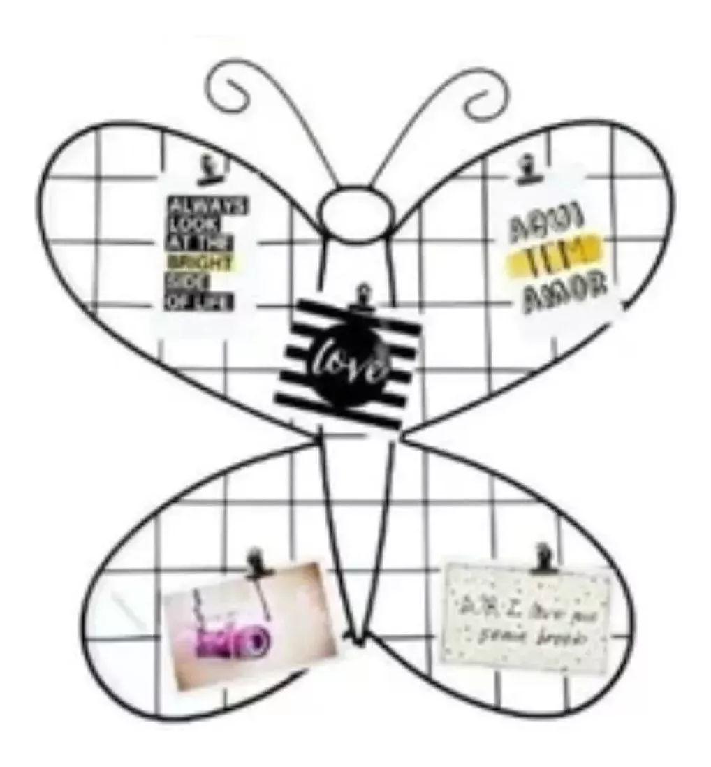 REJILLA METÁLICA PARA FOTOS DISEÑO MARIPOSA 48 X 48 - 1