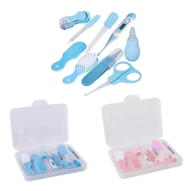 SET HIGIENE Y CUIDADOS DEL BEBE CON ESTUCHE + TERMÓMETRO - 1