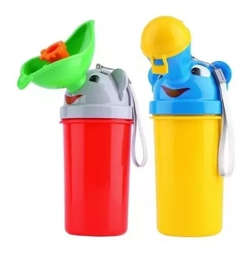 PACK BAÑO NIÑO URINARIO PORTÁTIL + URINARIO PARED FORMA RANA NEGRO - 2