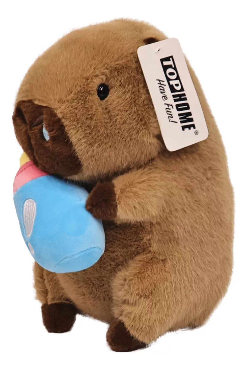 PELUCHE CAPIBARA CON MAMADERA 25 CMS - 1