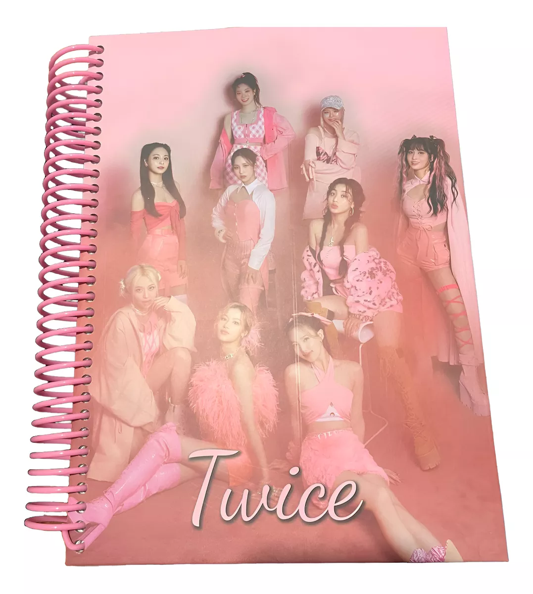 CUADERNO UNIVERSITARIO 200 HJS DISEÑO TWICE KPOP 3 MATERIAS - 1
