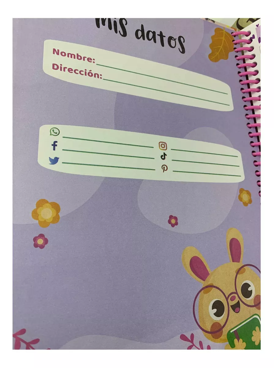 CUADERNO UNIVERSITARIO 200 HJS DISEÑO BTS KPOP 3 MATERIAS - 4