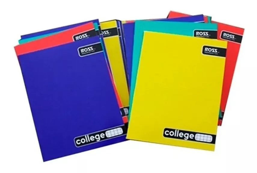 10 CUADERNOS COLLAGE ROSS MATEMÁTICA 5MM 100 HJS - 1