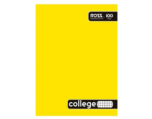 10 CUADERNOS COLLAGE ROSS MATEMÁTICA 5MM 100 HJS - 3