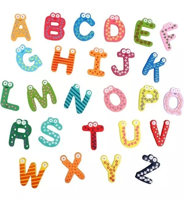 LETRAS MAGNÉTICAS + PIZARRA MAGNÉTICA JUGUETE DIDÁCTICO MADERA - 3