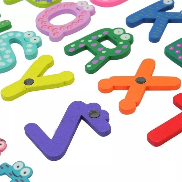 LETRAS MAGNÉTICAS + PIZARRA MAGNÉTICA JUGUETE DIDÁCTICO MADERA - 5
