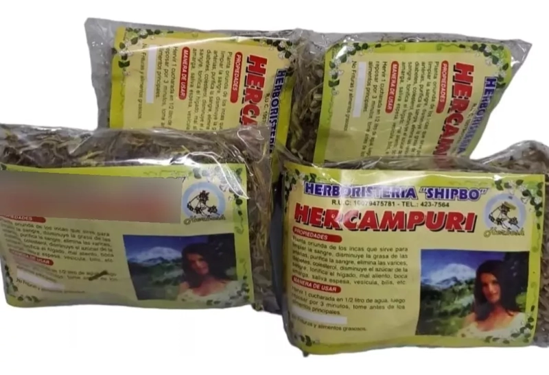 3 BOLSAS HERCAMPURI EN HIERBA 40 GRS C/U - 1