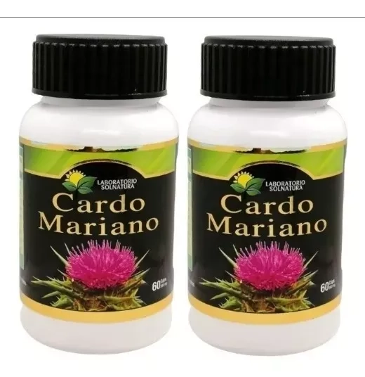 2 CAPS CARDO MARIANO FRASCO 60 UNID C/U - 1