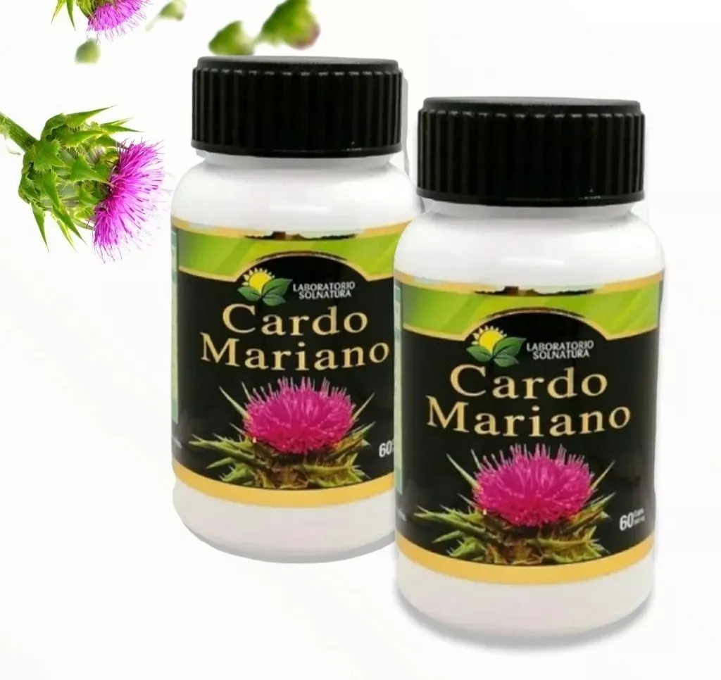 2 CAPS CARDO MARIANO FRASCO 60 UNID C/U - 2