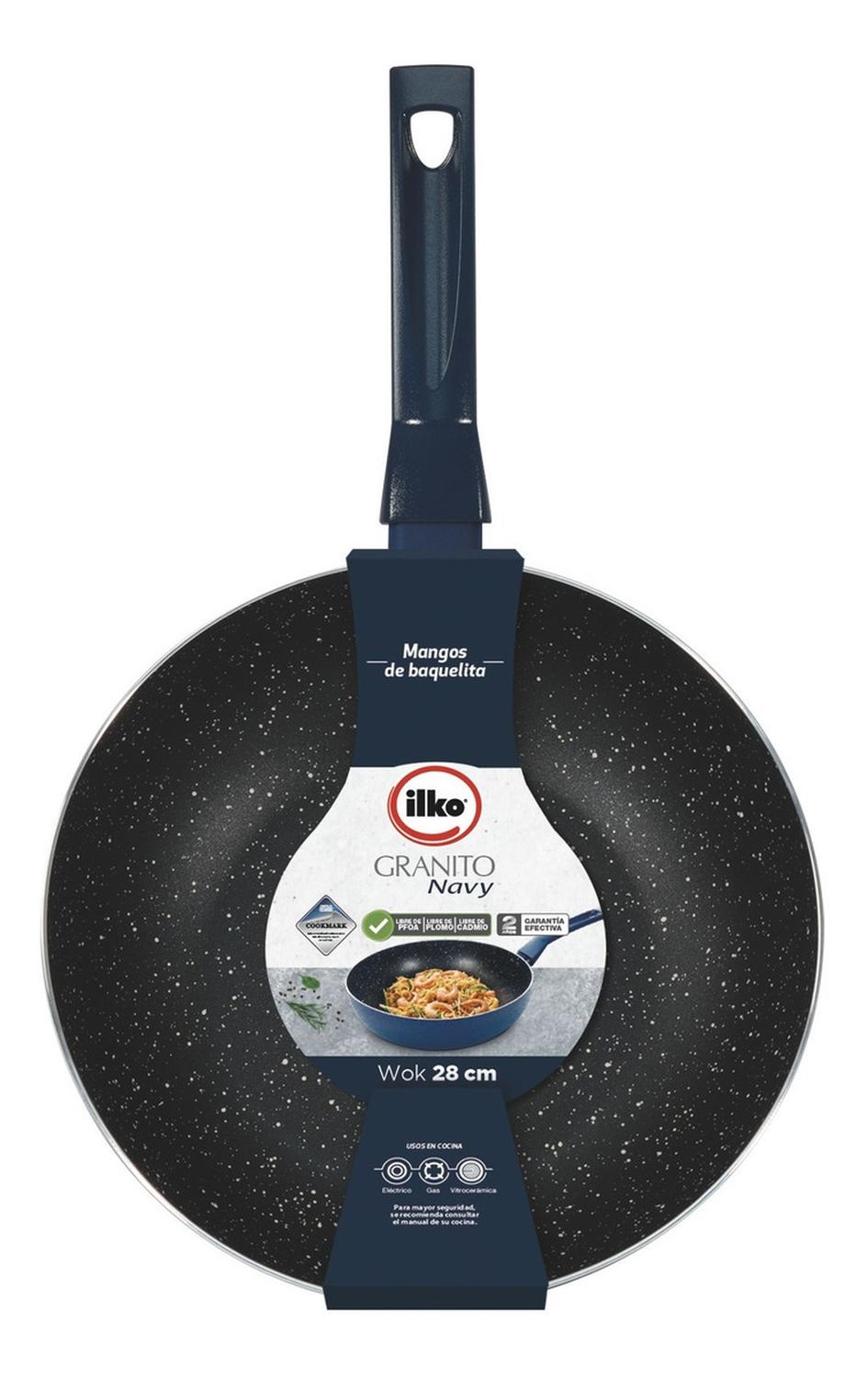 WOK 28CM GRANITO NAVY ILKO | Azul - 2