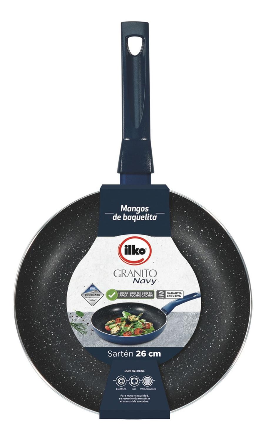 SARTEN 26CM GRANITO NAVY ILKO | Azul - 1