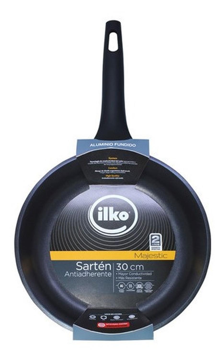 SARTÉN 30 CM ANTIADHERENTE MAJESTIC ILKO | Negro - 2