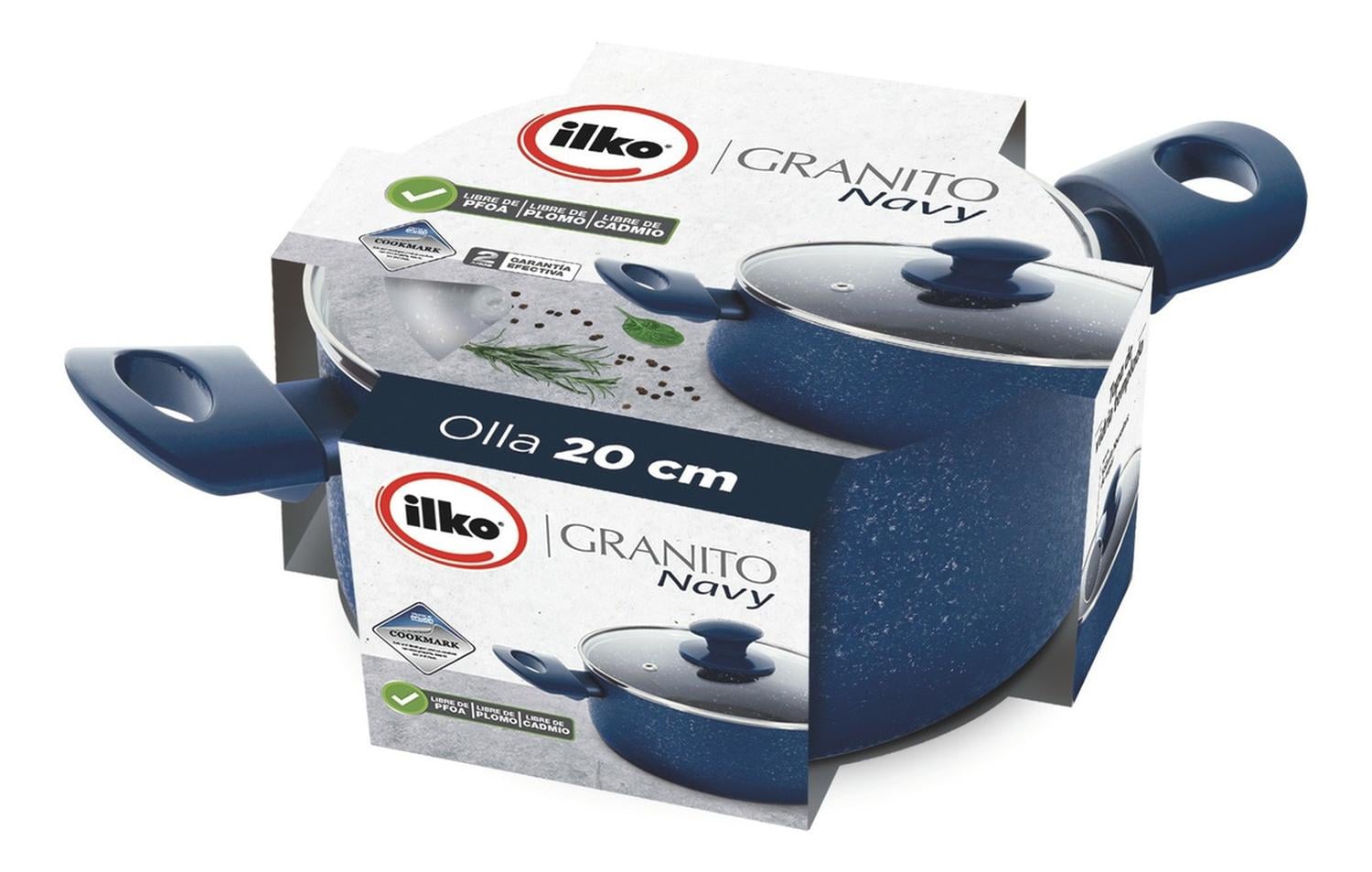 OLLA 20CM GRANITO NAVY ILKO | Azul - 5
