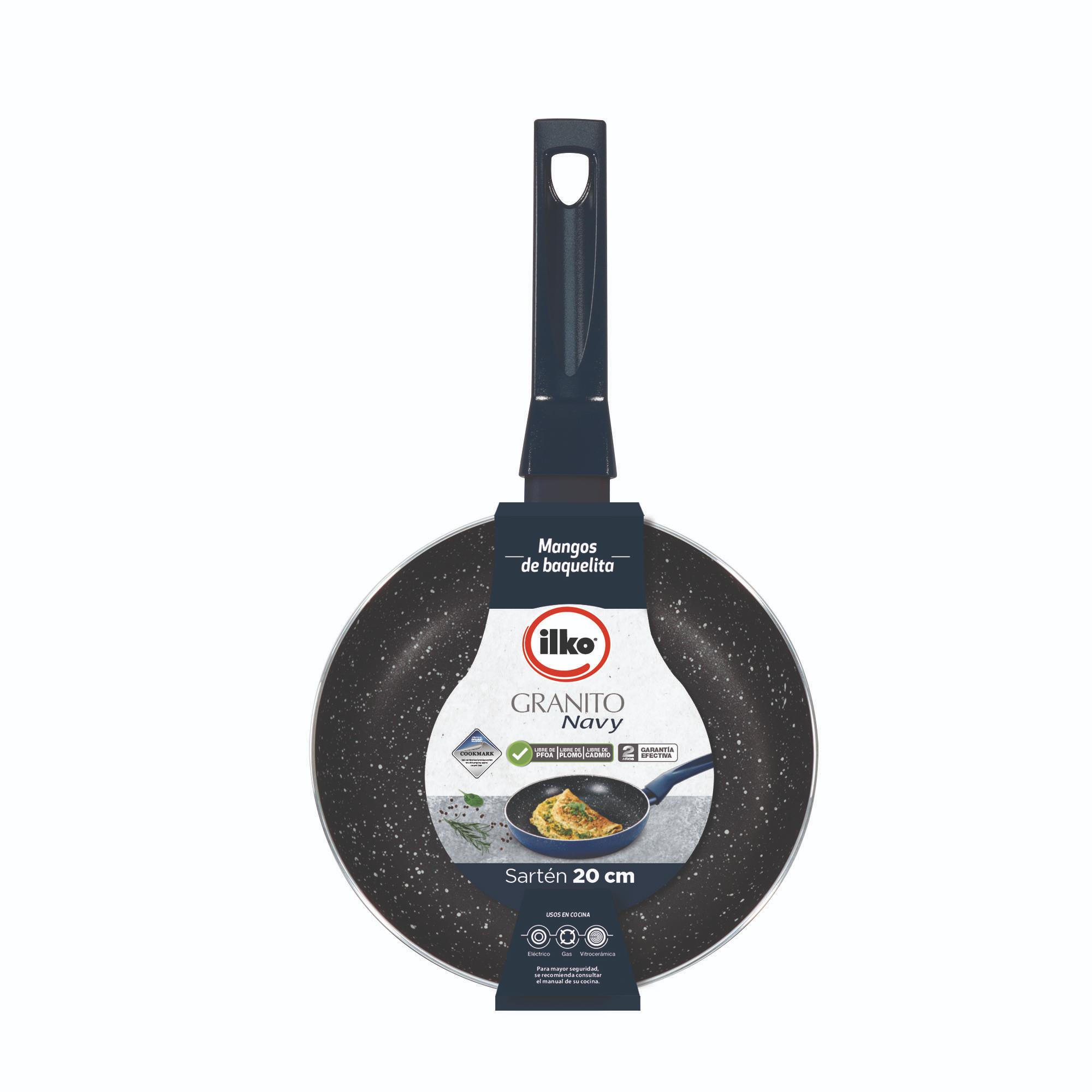 SARTEN 20CM GRANITO NAVY ILKO - 6