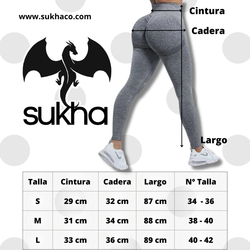CALZAS LEGGINGS PUSH UP SUKHA VERDE - 5