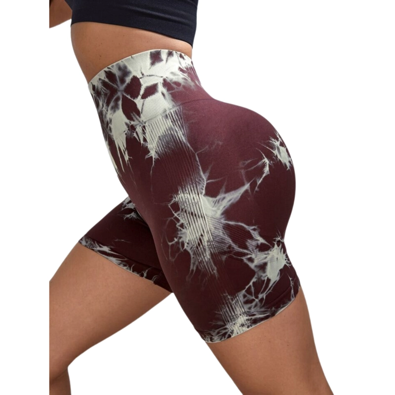 CALZAS LEGGINGS PUSH UP CORTO SUKHA EN COLOR CAFE OSCURO - 2