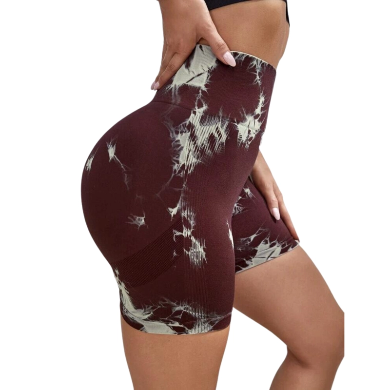 CALZAS LEGGINGS PUSH UP CORTO SUKHA EN COLOR CAFE OSCURO - 4
