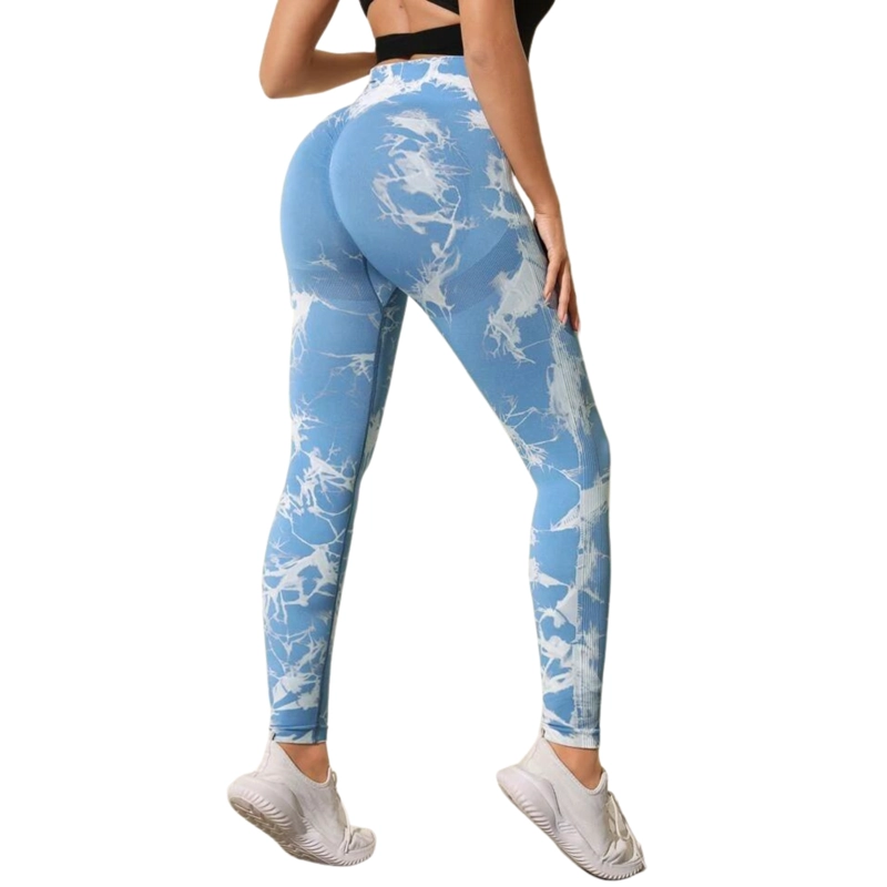 CALZAS LEGGINGS PUSH UP SUKHA CELESTE OSCURO - 1