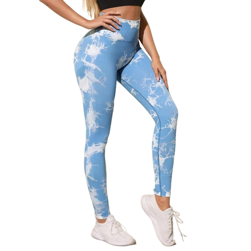 CALZAS LEGGINGS PUSH UP SUKHA CELESTE OSCURO - 3