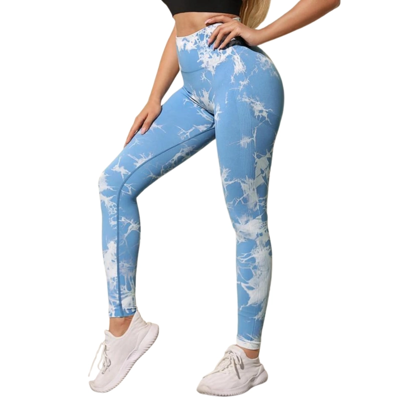 CALZAS LEGGINGS PUSH UP SUKHA CELESTE OSCURO - 4