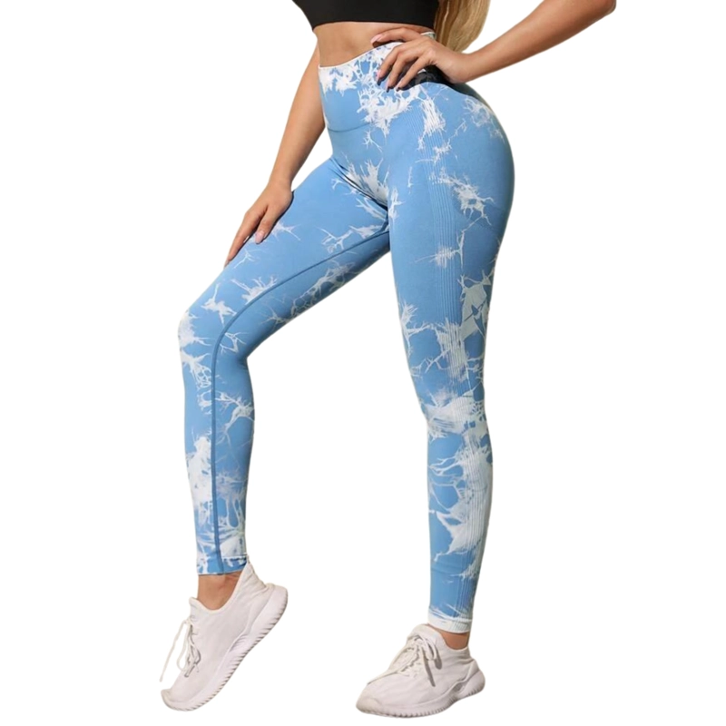 CALZAS LEGGINGS PUSH UP SUKHA CELESTE OSCURO - 4