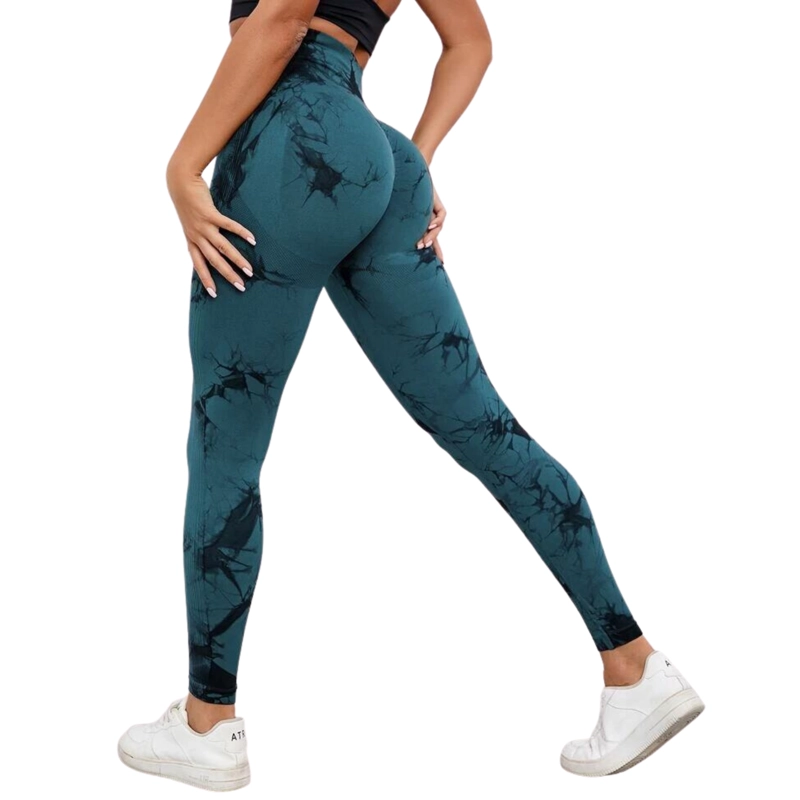 CALZAS LEGGINGS PUSH UP SUKHA VERDE OSCURO - 1