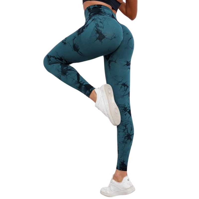 CALZAS LEGGINGS PUSH UP SUKHA VERDE OSCURO - 4