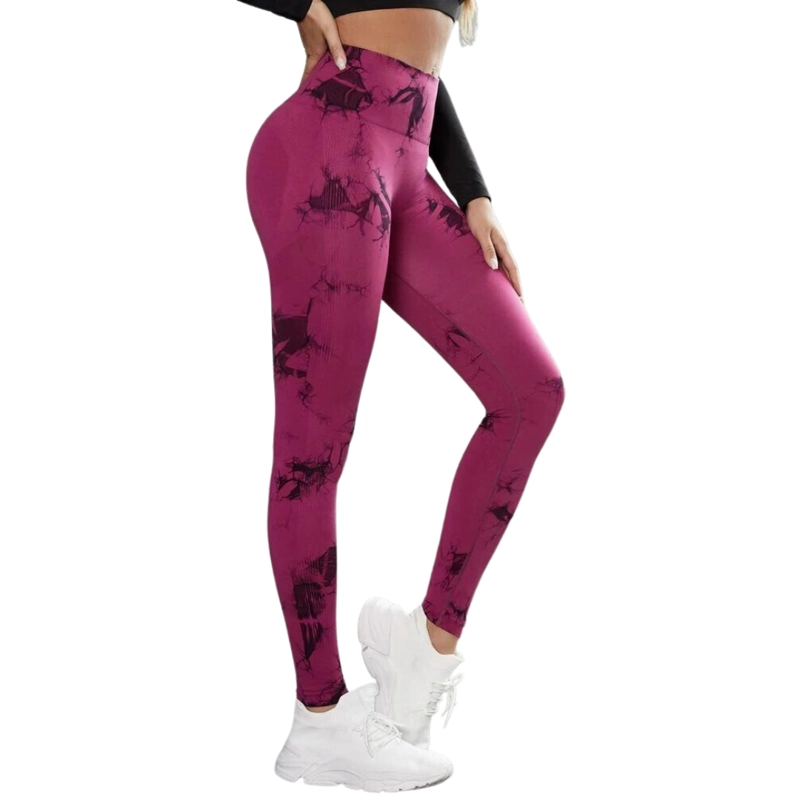 CALZA LEGGINGS ULTRA SLIM MUJER SUKHA ROSADA OSCURO CALZAS LEGGINGS PUSH UP - 4