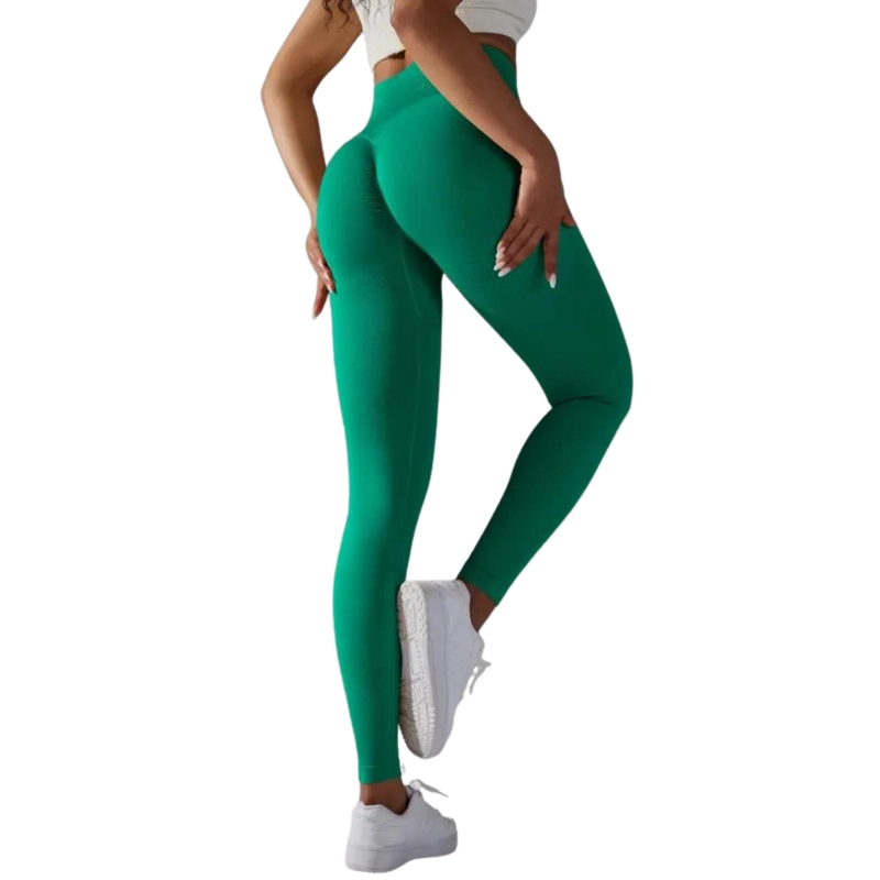 CALZA LEGGINGS MUJER SUKHA VERDE CALZAS LEGGINGS PUSH UP SOLIDO - 1