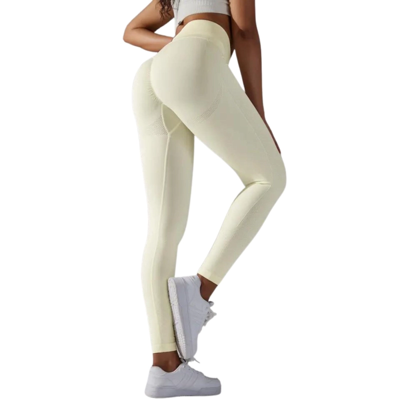 CALZAS LEGGINGS PUSH UP SOLIDO BEIGE SUKHA - 1