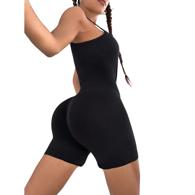 ENTERITO ULTRA SLIM MUJER SUKHA NEGRO ENTERITO PUSH UP SIN MANGAS CORTO - 2