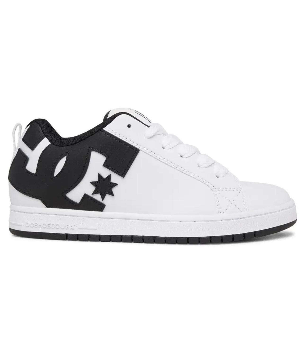 ZAPATILLAS HOMBRE DC URBANAS BLANCO CUERO COURT GRAFFIK 300529 WLK - 1