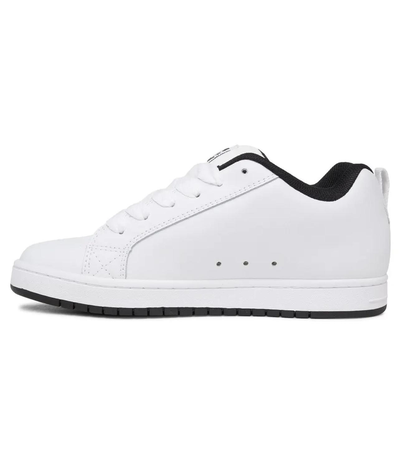 ZAPATILLAS HOMBRE DC URBANAS BLANCO CUERO COURT GRAFFIK 300529 WLK - 3