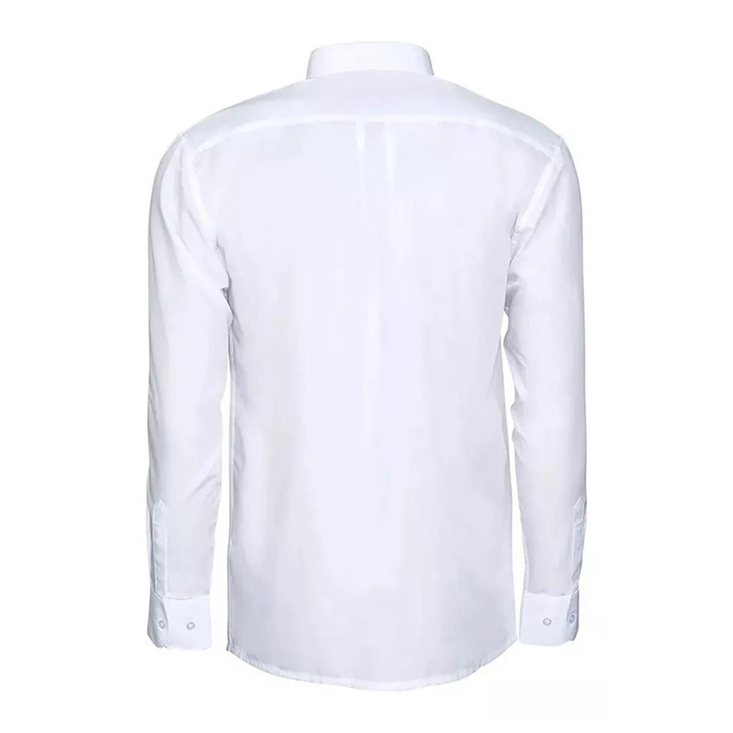CAMISA ESCOLAR NIÑO KOTTING BLANCO CLÁSICA CUELLO INGLES - 3