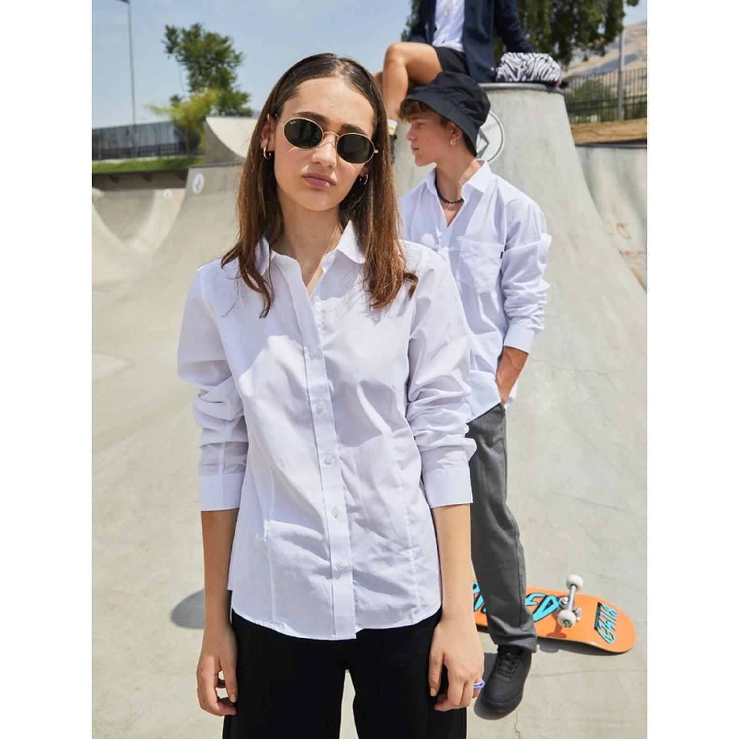 BLUSA ESCOLAR MUJER MAUI & SONS BLANCO 5E108 - 3