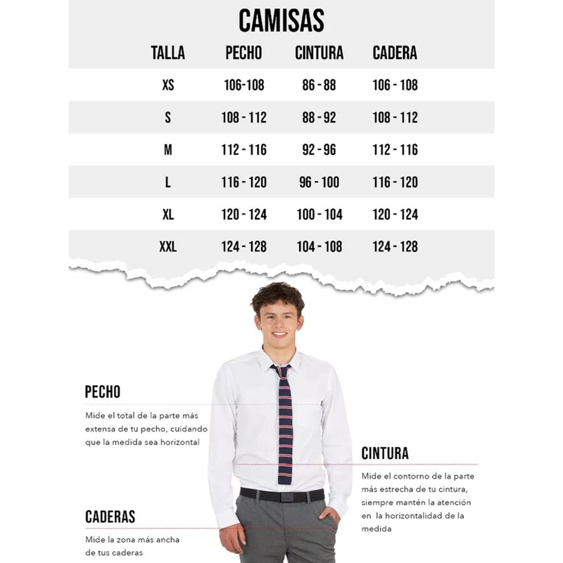 CAMISA ESCOLAR 5E110 HOMBRE MAUI - 5