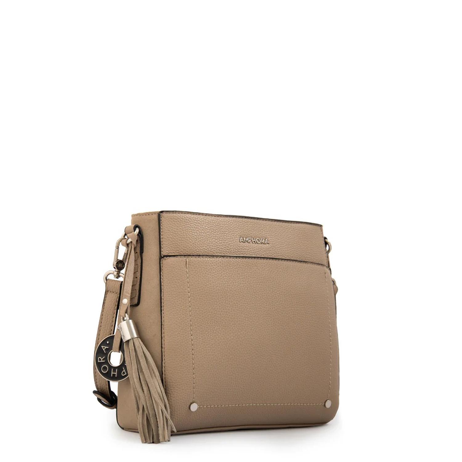 CARTERA BANDOLERA ETIOPIA TAUPE 40364020808 AMPHORA - 2