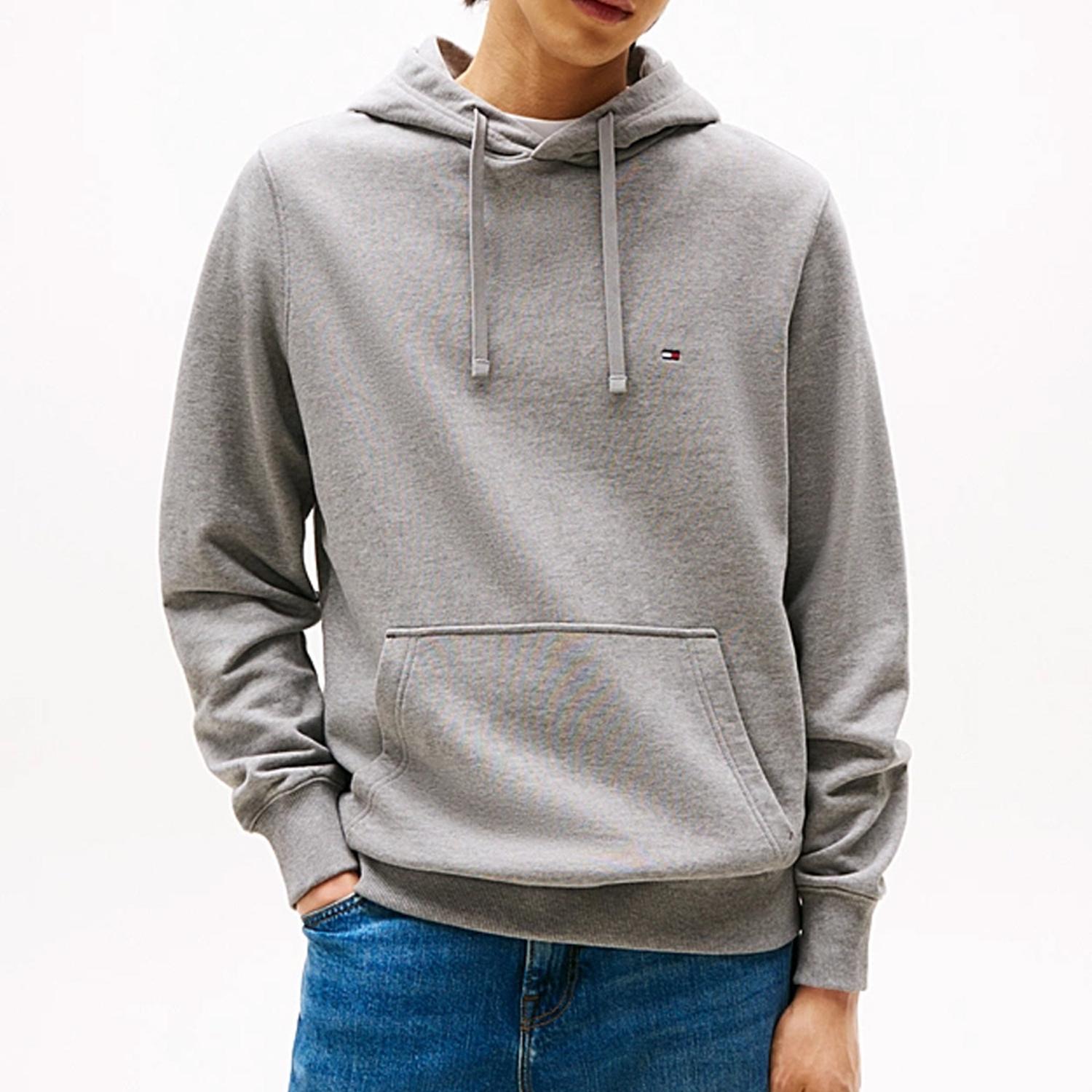 POLERÓN DE ALGODÓN CON GORRO Y LOGO BORDADO TOMMY HILFIGER - 1